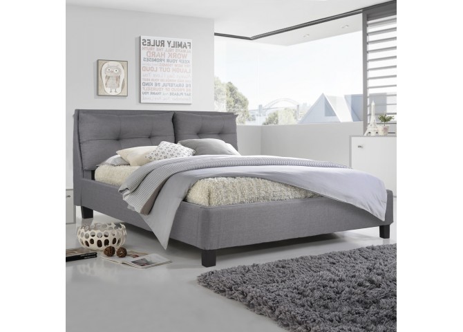 ΚΡΕΒΑΤΙ ΜΕ ΥΦΑΣΜΑ DARK GREY 160Χ200