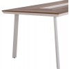 ΤΡΑΠΕΖΙ ΑΛΟΥΜΙΝΙΟΥ ΜΕ POLYWOOD 200X94 ΛΕΥΚΟ