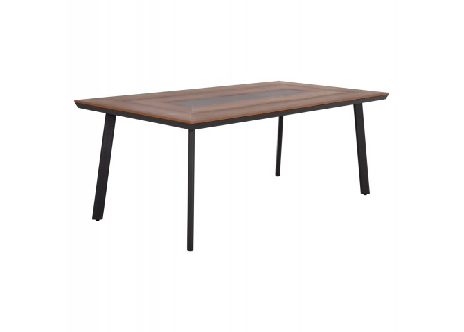 ΤΡΑΠΕΖΙ ΑΛΟΥΜΙΝΙΟΥ ΜΕ POLYWOOD 200X100 ΓΚΡΙ