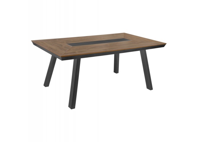 ΤΡΑΠΕΖΙ ΑΛΟΥΜΙΝΙΟΥ ΜΕ POLYWOOD 200X100 ΓΚΡΙ