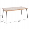 ΣΕΤ 5ΤΜΧ ΜΕ ΤΡΑΠΕΖΙ 160x90x78 εκ.ΜΠΕΖ & ΜΑΥΡΟ ΧΡΩΜΑ