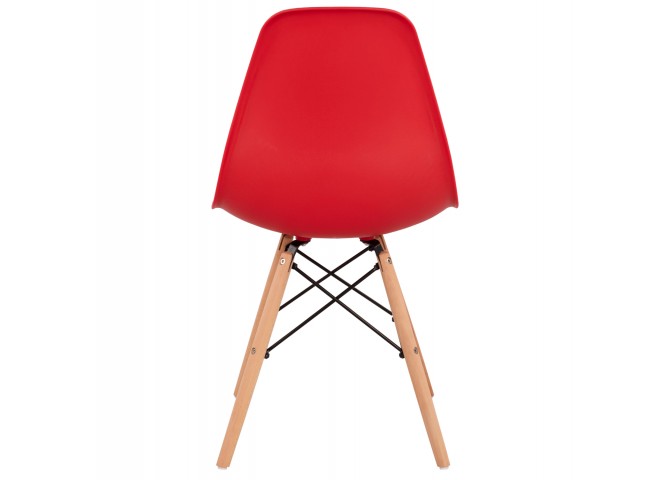 ΚΑΡΕΚΛΑ ΜΕ ΞΥΛΙΝΑ ΠΟΔΙΑ ΚΑΙ ΚΑΘΙΣΜΑ PP ΚΟΚΚΙΝΟ