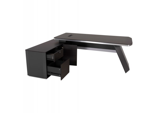 ΓΡΑΦΕΙΟ ΕΠΑΓΓΕΛΜΑΤΙΚΟ ΑΝΑΣΤΡΕΨΙΜΗ ΓΩΝΙΑ ROSEWOOD HM2083 220X180X76Υεκ.