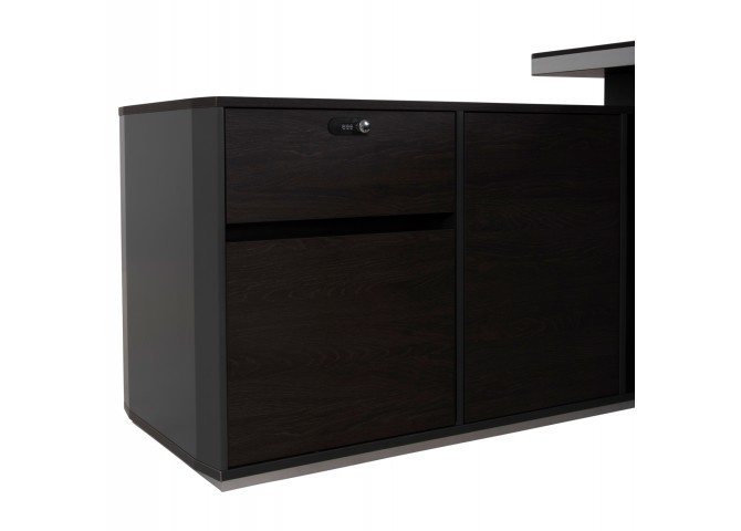 ΓΡΑΦΕΙΟ ΕΠΑΓΓΕΛΜΑΤΙΚΟ ΑΝΑΣΤΡΕΨΙΜΗ ΓΩΝΙΑ ROSEWOOD HM2083 220X180X76Υεκ.