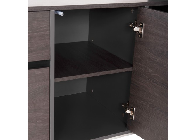 ΓΡΑΦΕΙΟ ΕΠΑΓΓΕΛΜΑΤΙΚΟ ΑΝΑΣΤΡΕΨΙΜΗ ΓΩΝΙΑ ROSEWOOD HM2083 220X180X76Υεκ.