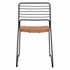 ΚΑΡΕΚΛΑ ΜΕΤΑΛΛΙΚΗ ΜΕ WICKER ΜΠΕΖ 51x54x83Υ εκ.