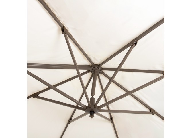 ΟΜΠΡΕΛΑ ALU ΚΡΕΜΑΣΤΗ 3X3 360 ΜΟΙΡΩΝ ME ΓΚΡΙ ΠΑΝΙ 53x77mm