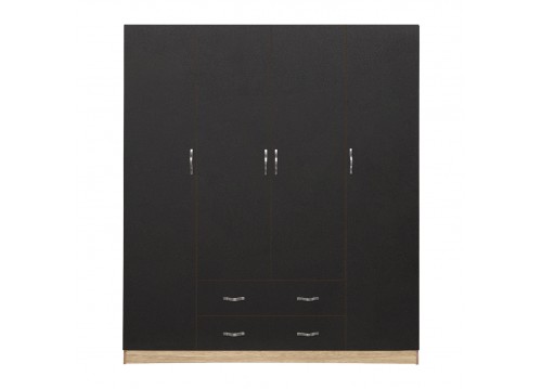 ΝΤΟΥΛΑΠΑ 4ΦΥΛΛΗ ΜΕ 2 ΣΥΡΤΑΡΙΑ SONAMA-ΓΚΡΙ 200Χ180Χ55.5cm