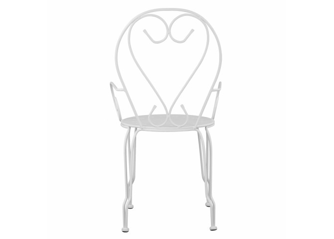 ΚΑΡΕΚΛΑ ΠΟΛΥΘΡΟΝΑ ΜΕΤΑΛΛΙΚΗ AMORE ΛΕΥΚΗ 51,5x50x90