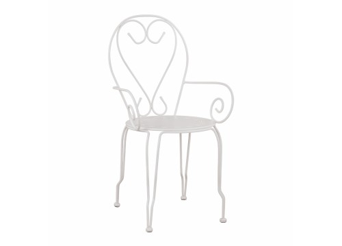 ΚΑΡΕΚΛΑ ΠΟΛΥΘΡΟΝΑ ΜΕΤΑΛΛΙΚΗ AMORE ΛΕΥΚΗ 51,5x50x90