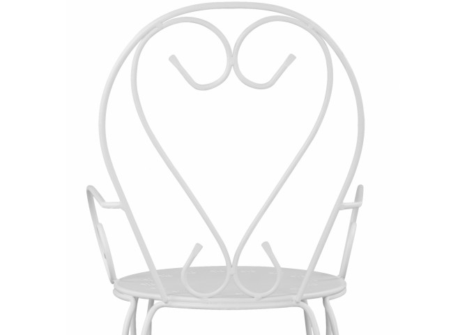 ΚΑΡΕΚΛΑ ΠΟΛΥΘΡΟΝΑ ΜΕΤΑΛΛΙΚΗ AMORE ΛΕΥΚΗ 51,5x50x90