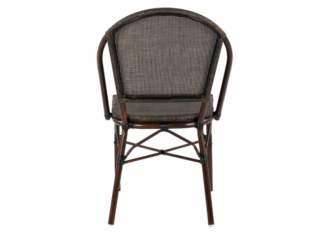 ΚΑΡΕΚΛΑ ΜΕΤΑΛΛΙΚΗ BAMBOO LOOK ΚΑΦΕ 50x60x87