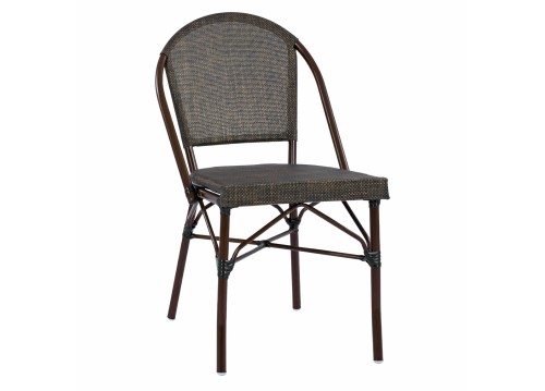 ΚΑΡΕΚΛΑ ΜΕΤΑΛΛΙΚΗ BAMBOO LOOK ΚΑΦΕ 50x60x87