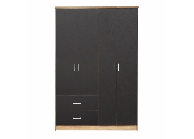 ΝΤΟΥΛΑΠΑ 4ΦΥΛΛΗ ME 2 ΣΥΡΤΑΡΙΑ SONAMA-ΓΚΡΙ 120Χ42Χ181cm