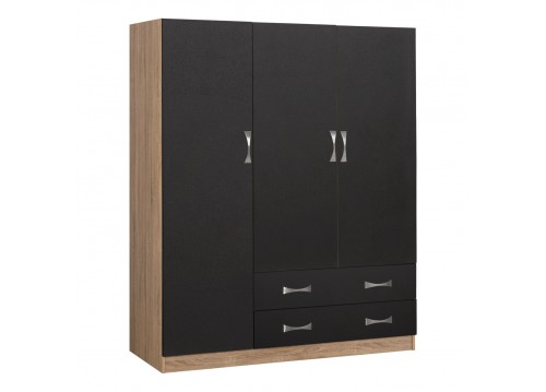 ΝΤΟΥΛΑΠΑ 3ΦΥΛΛΗ ΜΕ ΔΥΟ ΣΥΡΤΑΡΙΑ SONAMA-ΓΚΡΙ 150X55Χ180Υcm