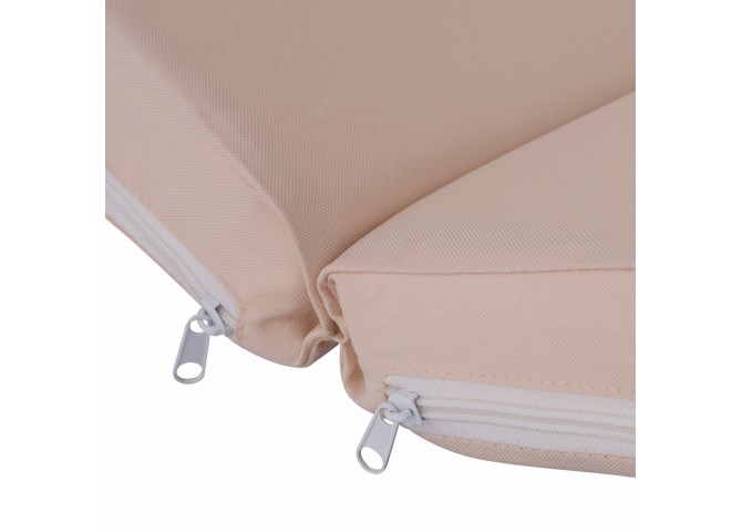 ΜΑΞΙΛΑΡΙ ΞΑΠΛΩΣΤΡΑΣ POLYESTER ΜΠΕΖ 196(117+1+78)x58x5 εκ.