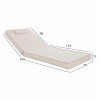 ΜΑΞΙΛΑΡΙ ΞΑΠΛΩΣΤΡΑΣ TEXTILENE SIFNOS ΜΠΕΖ HM11237.60T 198(119+1+78)x70x10 εκ.