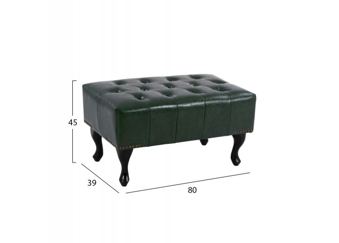ΤΑΜΠΟΥΡΕ ΥΠΟΠΟΔΙΟ ΣΑΠΙΟ ΜΗΛΟ ΒΕΛΟΥΔΟ T.CHESTERFIELD EMMA 80x46x42Y εκ.HM226.05