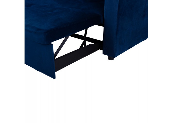 ΚΑΝΑΠΕΣ ΓΩΝΙΑ ΚΡΕΒΑΤΙ 224x147x85Υεκ. ΒΕΛΟΥΔΟ ΜΠΛΕ