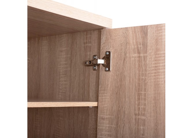 ΠΑΠΟΥΤΣΟΘΗΚΗ ΞΥΛΙΝΗ ΜΕ 6 ΡΑΦΙΑ 60X43X180.5εκ. ZEBRANO