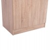 ΠΑΠΟΥΤΣΟΘΗΚΗ ΞΥΛΙΝΗ ΜΕ 6 ΡΑΦΙΑ 60X43X180.5εκ. ZEBRANO