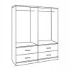 ΣΕΤ 2 ΤΜΧ ΝΤΟΥΛΑΠΑ 4ΦΥΛΛΗ ΜΕ 4 ΣΥΡΤΑΡΙΑ SONAMA 160X42X181 HM11349.02