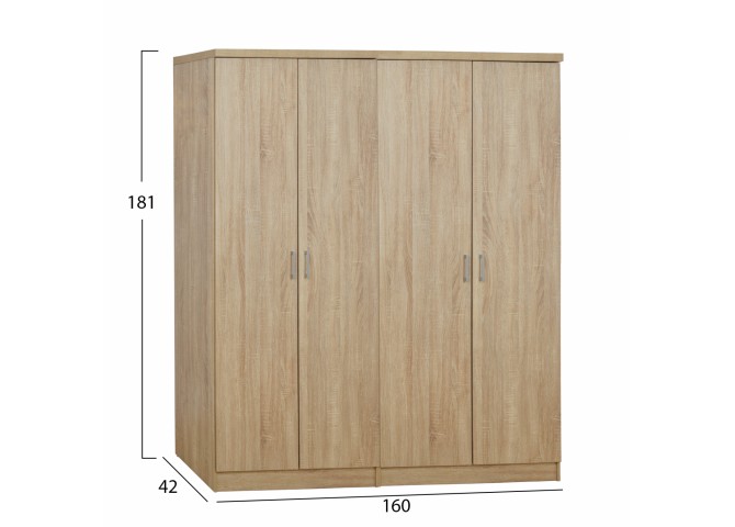 ΣΕΤ 2 ΤΜΧ ΝΤΟΥΛΑΠΑ 4ΦΥΛΛΗ SONAMA 160X42X181 HM11350.02