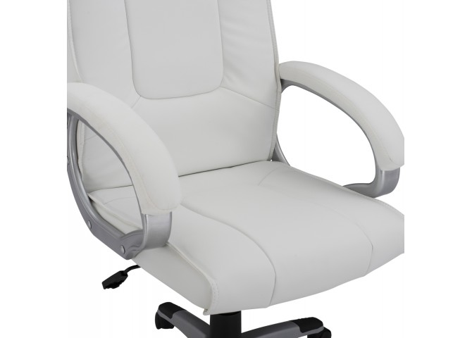 ΚΑΡΕΚΛΑ ΓΡΑΦΕΙΟΥ ΔΙΕΥΘΥΝΤΙΚΗ HM1092.02 ΛΕΥΚΗ 63x66x116 εκ.