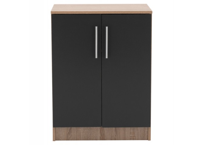 ΠΑΠΟΥΤΣΟΘΗΚΗ ΝΤΟΥΛΑΠΙ ΞΥΛΙΝΗ HM2206.04 SONAMA-ΓΚΡΙ 60X40,5X80 εκ.