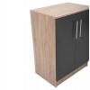 ΠΑΠΟΥΤΣΟΘΗΚΗ ΝΤΟΥΛΑΠΙ ΞΥΛΙΝΗ HM2206.04 SONAMA-ΓΚΡΙ 60X40,5X80 εκ.