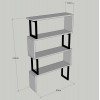 ΒΙΒΛΙΟΘΗΚΗ ΚΑΡΥΔΙ ΜΕ ΜΑΥΡΟ ΣΚΕΛΕΤΟ 80x22x128 εκ. HM8867.01