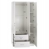 ΝΤΟΥΛΑΠΑ 3ΦΥΛΛΗ ME 2 ΣΥΡΤΑΡΙΑ HM340.05 ΛΕΥΚΗ 89x42,5x181 εκ.