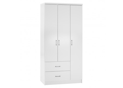ΝΤΟΥΛΑΠΑ 3ΦΥΛΛΗ ME 2 ΣΥΡΤΑΡΙΑ HM340.05 ΛΕΥΚΗ 89x42,5x181 εκ.