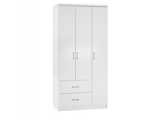 ΝΤΟΥΛΑΠΑ 3ΦΥΛΛΗ ME 2 ΣΥΡΤΑΡΙΑ HM340.05 ΛΕΥΚΗ 89x42,5x181 εκ.