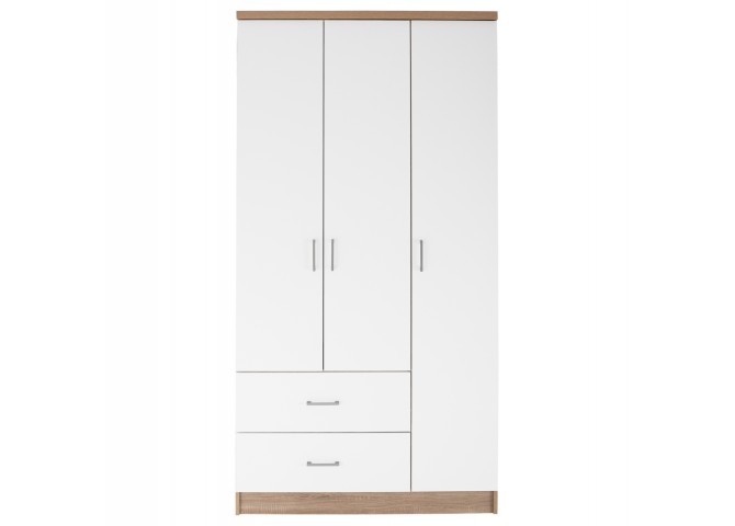 ΝΤΟΥΛΑΠΑ 3ΦΥΛΛΗ ME 2 ΣΥΡΤΑΡΙΑ HM340.06 SONAMA - ΛΕΥΚO 89x42,5x181 εκ.