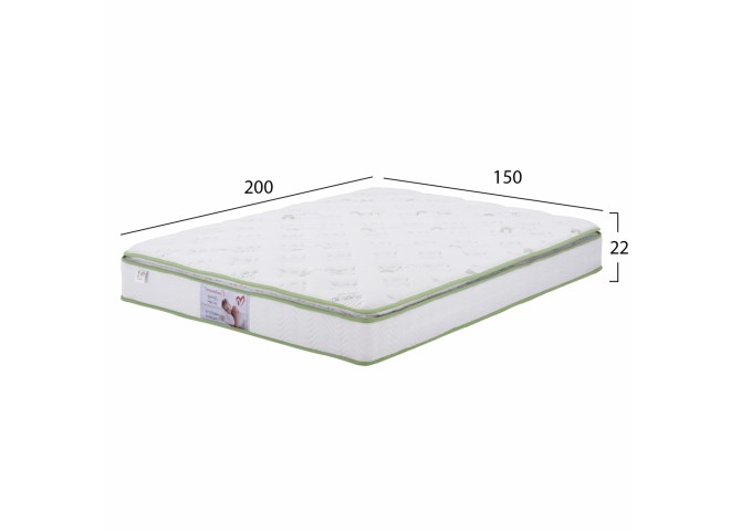 ΣΤΡΩΜΑ CONTINUOUS SPRING ΑΝΩΣΤΡΩΜΑ ALOE VERA 150X200 HM372.15 ΜΟΝΗΣ ΟΨΗΣ