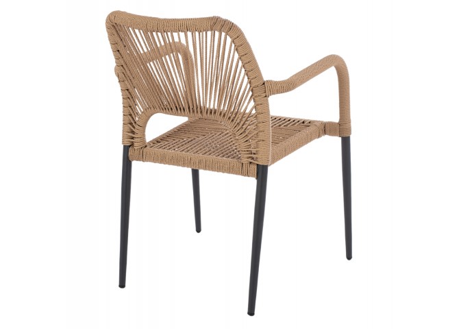 ΠΟΛΥΘΡΟΝΑ ΑΛΟΥΜΙΝΙΟΥ ΓΚΡΙ ΜΕ ΠΛΕΞΗ RATTAN 57Χ63Χ82εκ. HM5771.02