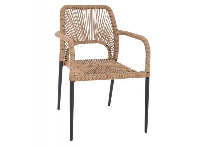 ΠΟΛΥΘΡΟΝΑ ΑΛΟΥΜΙΝΙΟΥ ΓΚΡΙ ΜΕ ΠΛΕΞΗ RATTAN 57Χ63Χ82εκ. HM5771.02