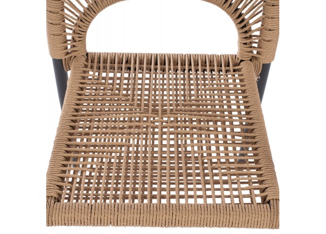 ΠΟΛΥΘΡΟΝΑ ΑΛΟΥΜΙΝΙΟΥ ΓΚΡΙ ΜΕ ΠΛΕΞΗ RATTAN 57Χ63Χ82εκ. HM5771.02