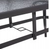 ΤΡΑΠΕΖΙ BRUNO 150X90Χ75Υεκ. ΜΕΤΑΛΛΙΚΟ ΟΡΘΟΓΩΝΙΟ ΓΚΡΙ ΜΕ ΤΡΥΠΑ ΟΜΠΡΕΛΑΣ Φ38  HM5145.11