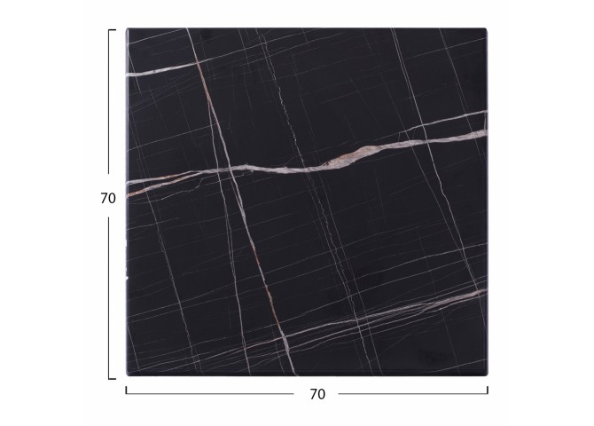 ΕΠΙΦΑΝΕΙΑ ΤΡΑΠΕΖΙΟΥ ΜΑΥΡΟ ΜΑΡΜΑΡΟ 741 WERZALIT 70X70 HM5230.13