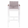 ΣΚΑΜΠΟ ΜΠΑΡ ΑΛΟΥΜΙΝΙΟΥ ΛΕΥΚΟ ΜΕ POLYWOOD 52 x 58 x 108 εκ. HM5790.01