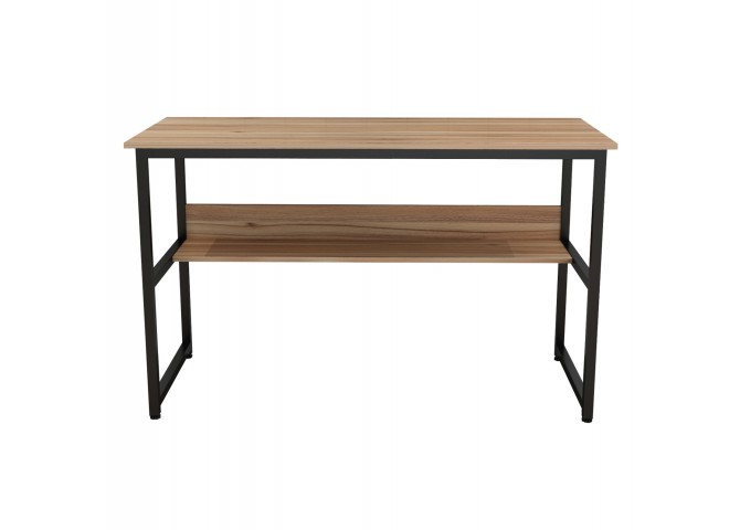 ΓΡΑΦΕΙΟ WALNUT ΜΕ ΜΑΥΡΟ ΜΑΤ ΣΚΕΛΕΤΟ HM2131.02 120X50X75εκ.