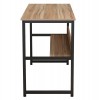 ΓΡΑΦΕΙΟ WALNUT ΜΕ ΜΑΥΡΟ ΜΑΤ ΣΚΕΛΕΤΟ HM2131.02 120X50X75εκ.