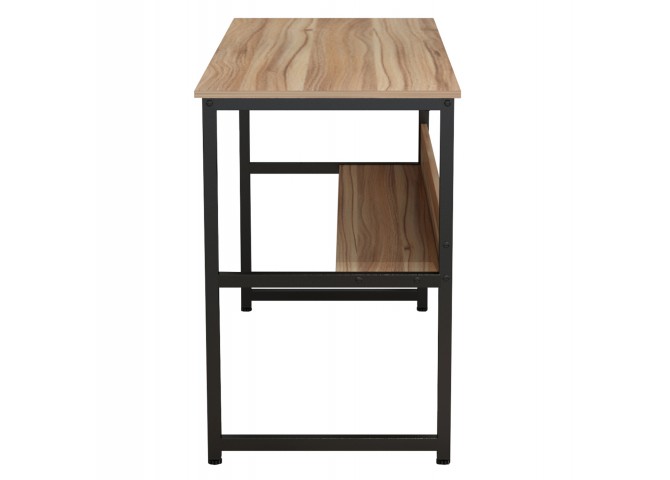 ΓΡΑΦΕΙΟ WALNUT ΜΕ ΜΑΥΡΟ ΜΑΤ ΣΚΕΛΕΤΟ HM2131.02 120X50X75εκ.