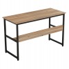 ΓΡΑΦΕΙΟ WALNUT ΜΕ ΜΑΥΡΟ ΜΑΤ ΣΚΕΛΕΤΟ HM2131.02 120X50X75εκ.