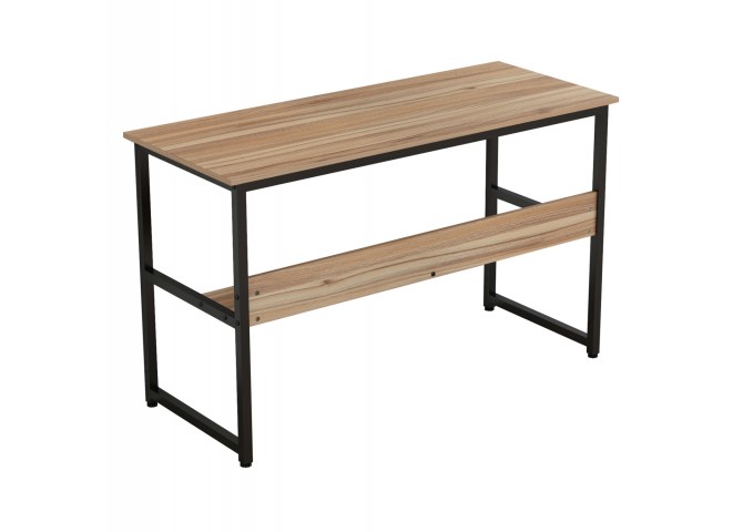 ΓΡΑΦΕΙΟ WALNUT ΜΕ ΜΑΥΡΟ ΜΑΤ ΣΚΕΛΕΤΟ HM2131.02 120X50X75εκ.