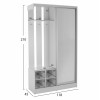 ΕΠΙΠΛΟ ΕΙΣΟΔΟΥ ΜΕ ΚΑΘΡΕΠΤΗ ΛΕΥΚΟ HM2424.03 118x45x210 εκ.