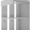 ΕΠΙΠΛΟ ΕΙΣΟΔΟΥ ΜΕ ΚΑΘΡΕΠΤΗ ΛΕΥΚΟ HM2424.03 118x45x210 εκ.
