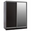 ΝΤΟΥΛΑΠΑ ΜΕΛΑΜΙΝΗΣ WENGE ΜΕ ΚΑΘΡΕΠΤΗ HM2437.02  180X60X210Υεκ.